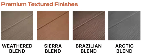 Available Premium Textured Vinyl Finishes