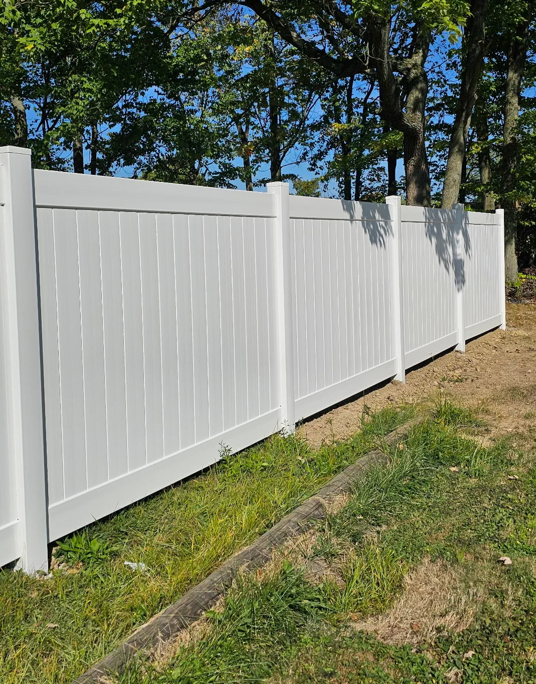 White Vinyl Fence